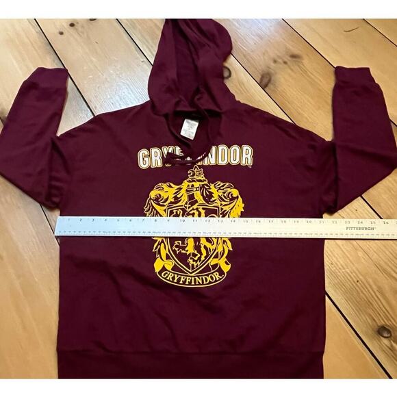 Harry Potter Gryffindor hooded Long sleeve shirt/pullover.V-neck.Juniors M (7/9) - Picture 7 of 8